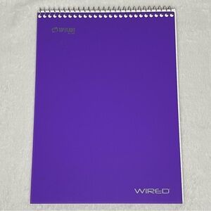 Top Flight Wired College Ruled 8.5x11.5 Notepad - Purple
